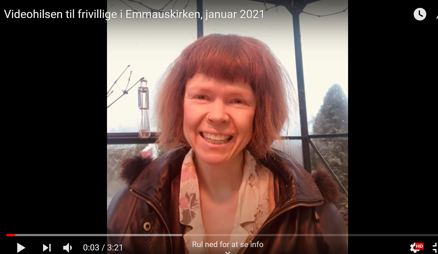 Billedet viser Marija Krogh Hjertholm på Youtube.